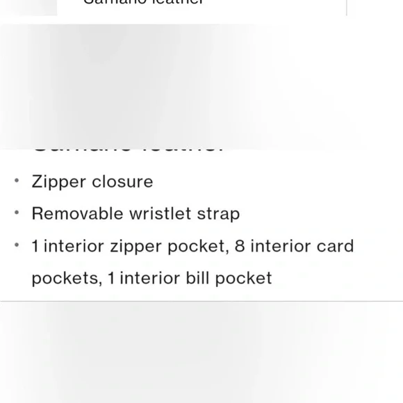 New Tory Burch Robinson Crosshatch Saffino leather Continental Wallet Wristlet - Picture 5 of 15